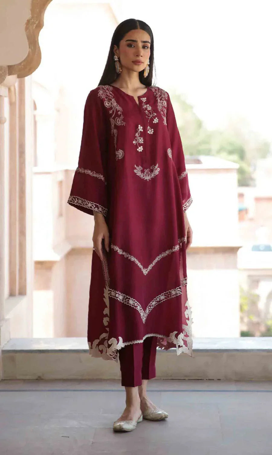 BATIK-2PC DHANAK EMBROIDRED SUIT-SD-04