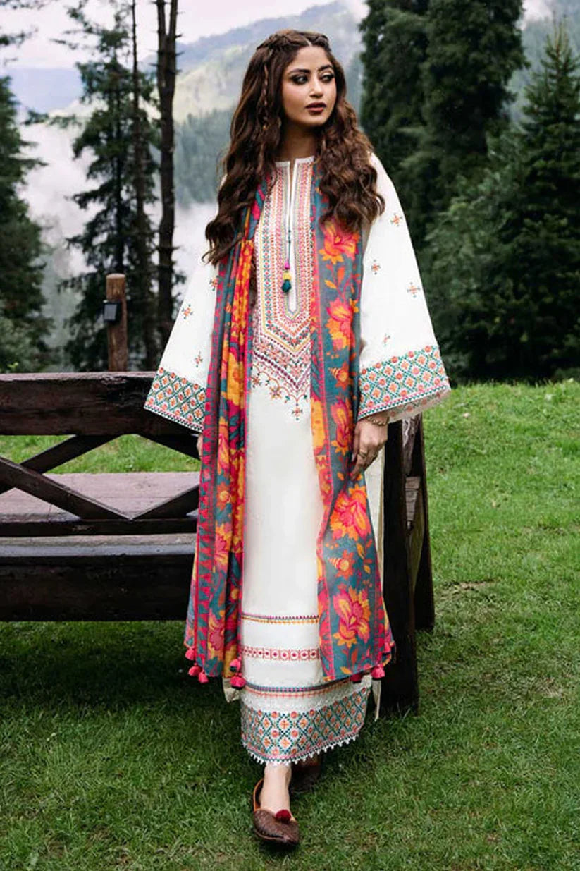 SAPPHIRE-3PC DHANAK EMBROIDERED SUIT SD-09
