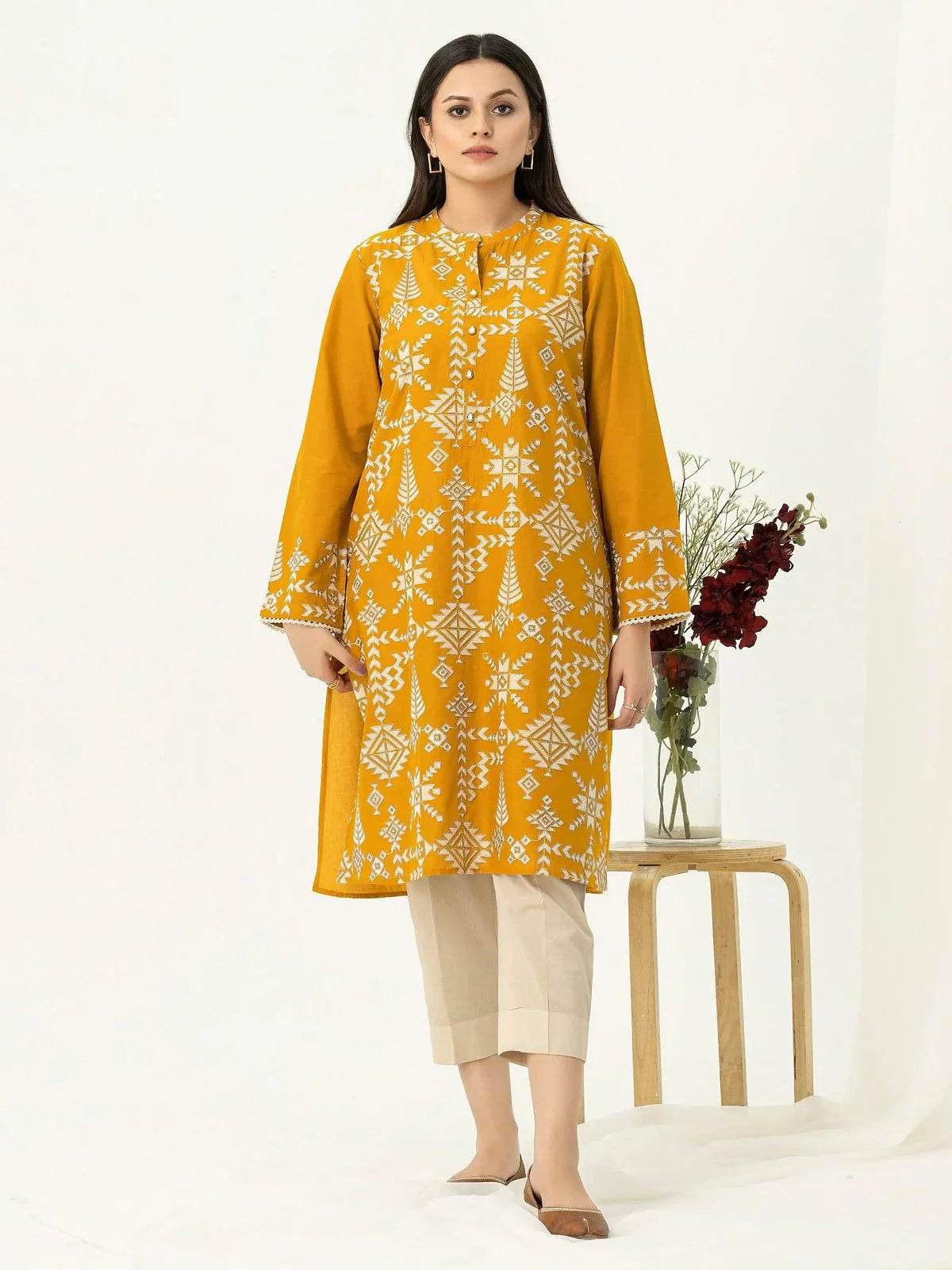 LIMELIGHT-2PC DHANAK EMBROIDERED SUIT-SD-05