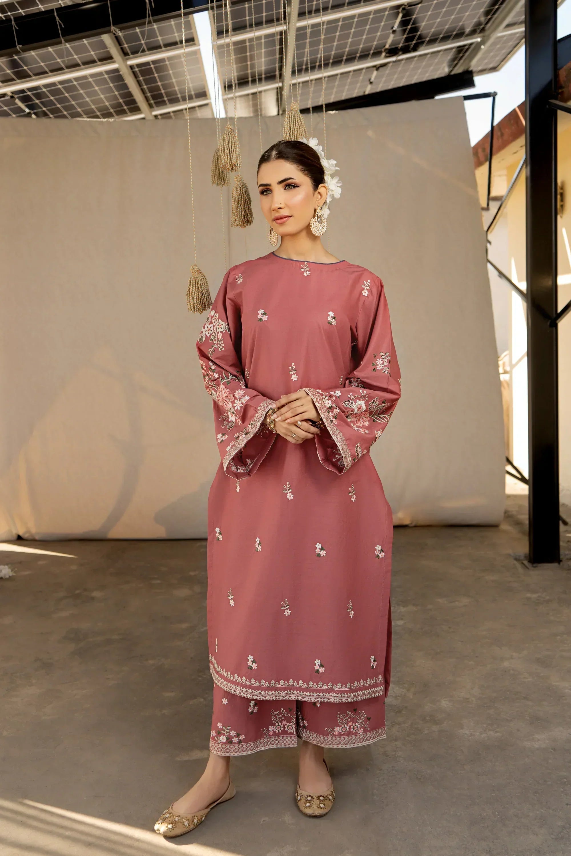 URGE - 2PC DHANAK EMBROIDERED SUIT SD-02