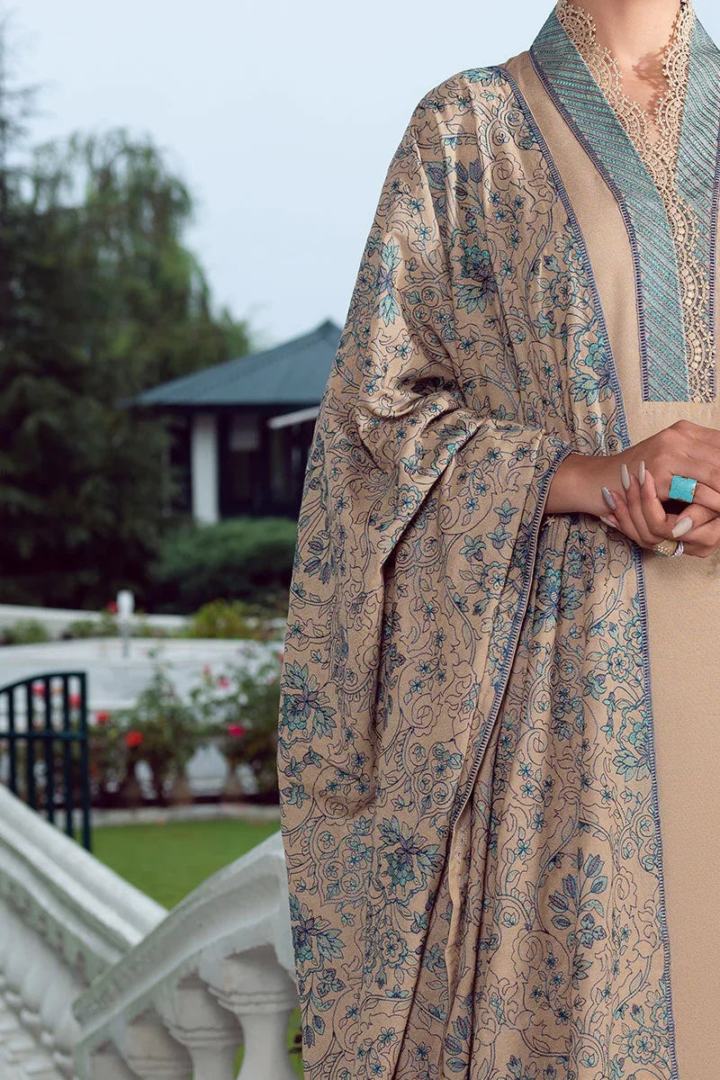 BAREEZE-3PC DHANAK EMBROIDERED SUIT SD-42