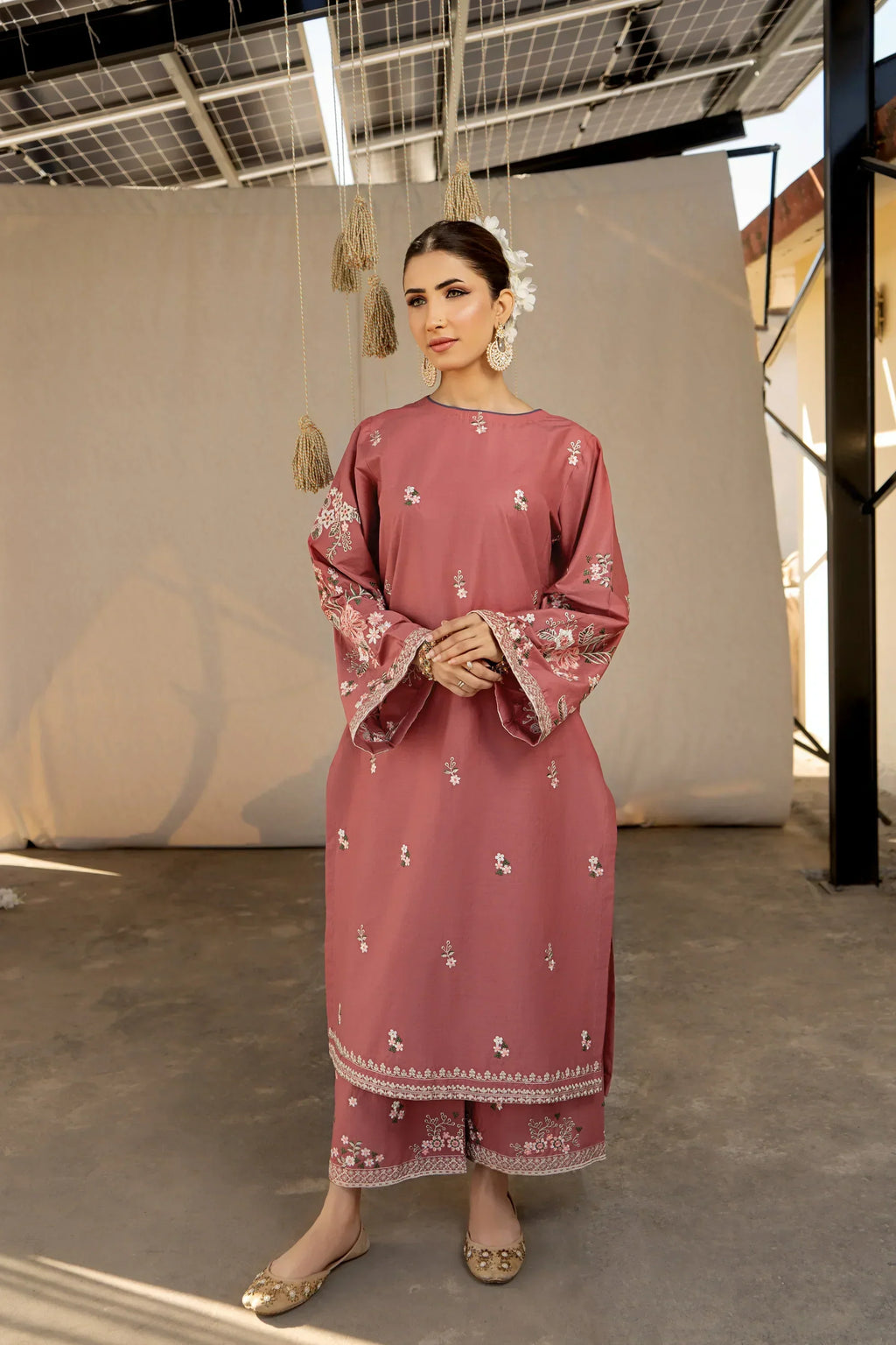 URGE - 2PC DHANAK EMBROIDERED SUIT SD-02