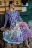 Lavender Embroidered Lawn Suit-3 piece