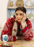 Red Ethnic Printed Lawn Suit – 3 Piece