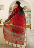 Red Ethnic Printed Lawn Suit – 3 Piece