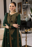 Emerald Green Chiffon Suit – Asim Jofa Luxury Collection